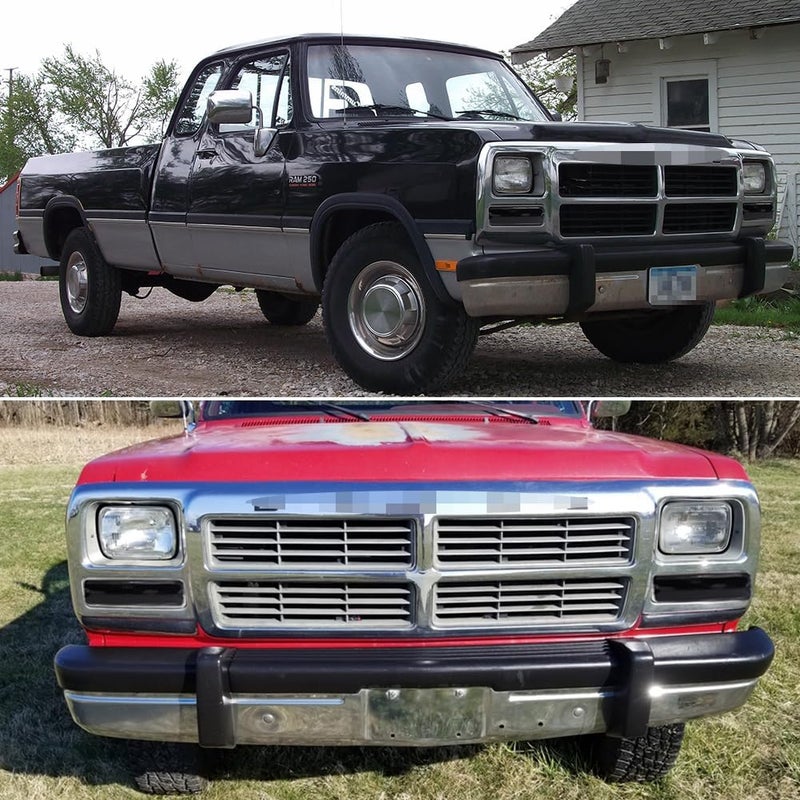 Tonsya For 1991 1992 1993 Dodge D150, D250, D350, W150, W250e, W350 Ramcharger,1991 Dodge D150S, W150S Front Parking turn signal lights housings Smoked Lens #55026085, 55026084 - Image 4